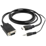Kabl HDMI-VGA+Audio Gembird A-HDMI-VGA-03-6 1.8m