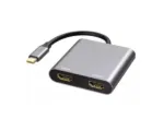 Adapter USB E-Green 3.1 tip C (M) – 2 x HDMI