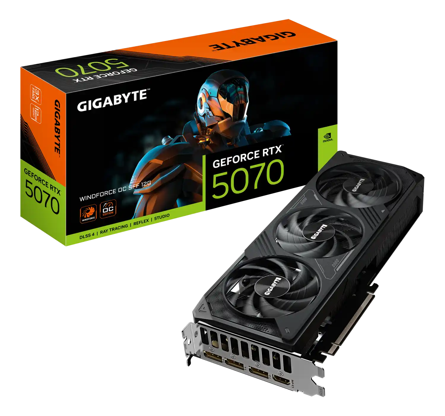 Graficka karta Gigabyte GeForce RTX 5070 Windforce OC GDDR7 12GB 192bit 3xDP/HDMI