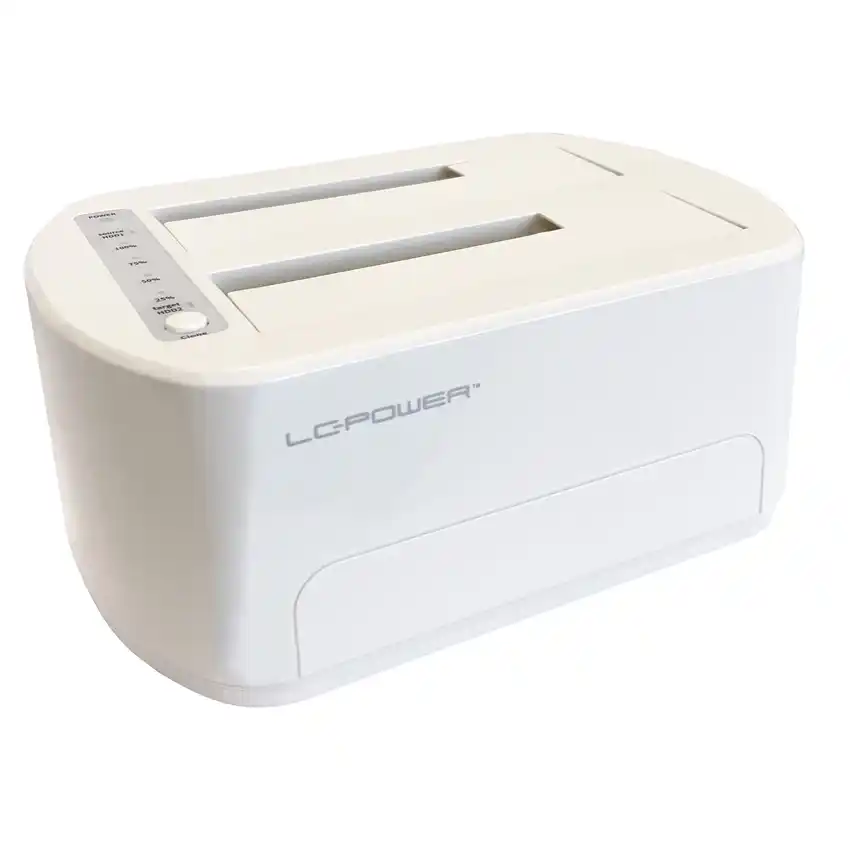 Docking – HDD Docking station USB 3.2 2xSSD/HDD LC-DOCK-U3-VI Beli HDD Docking station USB 3.2 2xSSD/HDD LC-DOCK-U3-VI Beli