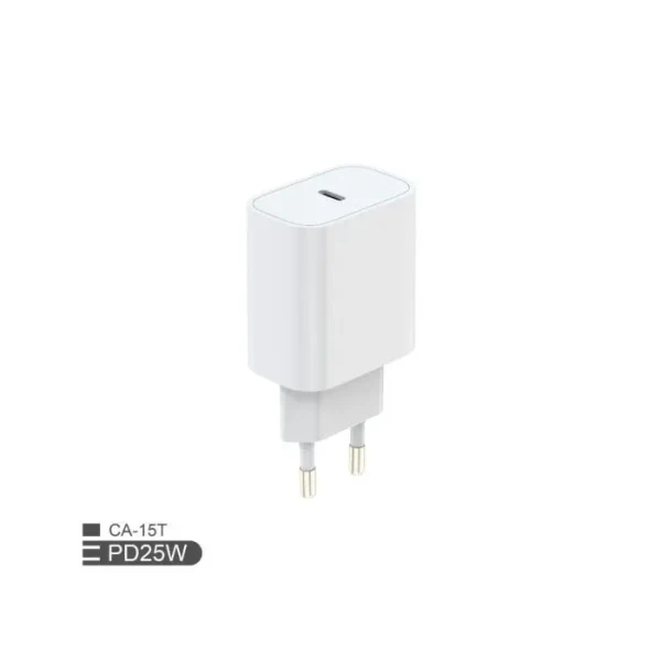 Kućni punjači – Kućni punjač Fulmova Gan PD 25W sa USB-C kablom beli Kućni punjač Fulmova Gan PD 25W sa USB-C kablom beli