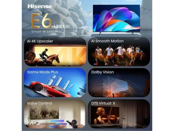 SMART LED TV 55 Hisense 55E6ST 3840x260/UHD/4K/DVB-C/T2/S2/VidaaOS - Slika 4