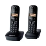 Bežični telefon Panasonic KX-TG 1612 FXH Crni – duo