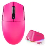 Bežični gaming miš Attack Shark G3Pro PAW3311/25000 DPI/Omron Switches/Berry Red + Charging Dock