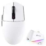 Bežični gaming miš Attack Shark G3Pro PAW3311/25000 DPI/Omron Switches/White + Charging Dock