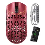 Bežični gaming miš Attack Shark R5Ultra PAW3950MAX/Carbon Fiber/Superlight/8KHz/Omron Switches/Red