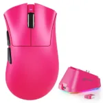 Bežični gaming miš Attack Shark V3Pro PAW3311/25000 DPI/Omron Switches/Pink + Charging Dock