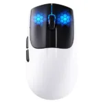Bežični gaming miš Attack Shark X5 TriMode/Superlight/LongBattery/RGB Click/Ergonomic/White-Black