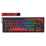 Bežična gaming tastatura Attack Shark X68Pro HE Magnetic Swith/8KHz/TriMode/RT/SnapTap/Black red
