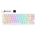 Bežična gaming tastatura Attack Shark X68Pro HE Magnetic Swith/8KHz/TriMode/RT/SnapTap/White cont