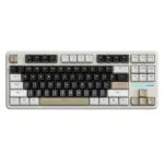 Bežična gaming tastatura Attack Shark X87 Mehanička/TriMode/4000mAh/Hot Swap/Cheese White