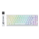 Gaming tastatura Attack Shark X68HE Magnetic Switch/RT/Snap Tap/DKS/MT/TGL/White Contour