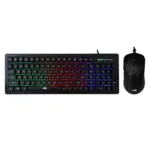 Tastatatura + miš Baracuda ORCA Full Layout/Membranska/RGB/US + 7200DPI/Optički/Crna