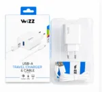 Kućni punjač WIZZ WS301-C Fast 2u1 USB-C Type-C sa kablom beli