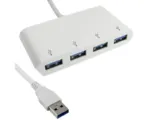 USB HUB 4 port E-Green 3.0 White