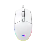 Miš Baracuda CRAB 3600DPI/6D/Optički/RGB/Bela